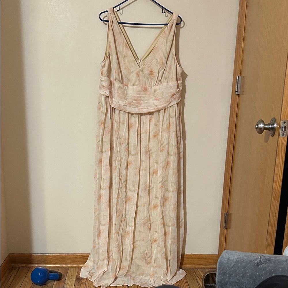Ever Pretty Cream Floral Maxi Dress 2XL nwt